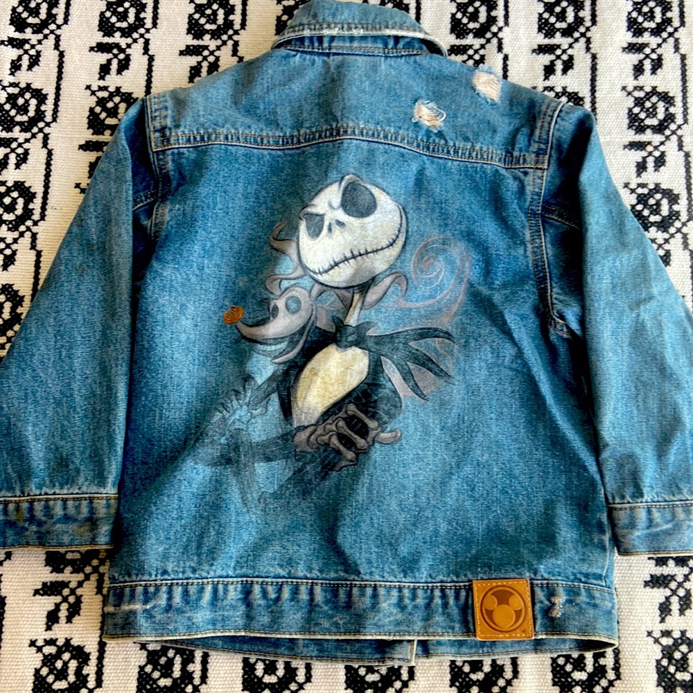 Kids Disney nightmare before Christmas jean jacket